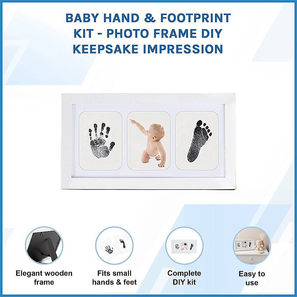 Baby Hand & Footprint Kit - Photo Frame DIY Keepsake Impression V63-954561