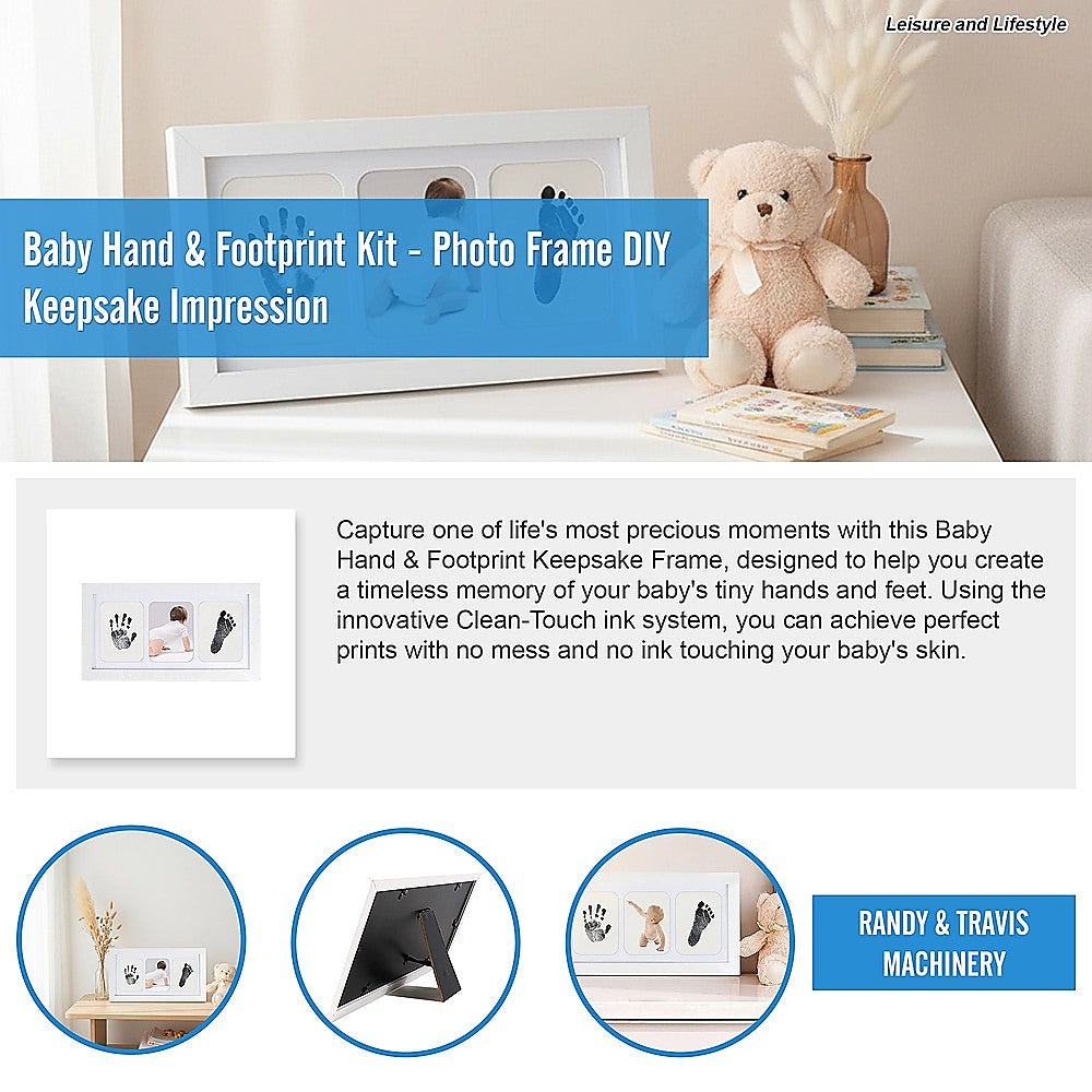 Baby Hand & Footprint Kit - Photo Frame DIY Keepsake Impression V63-954561