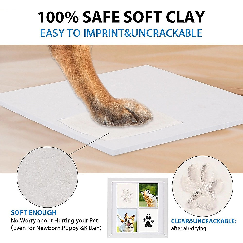 Pet Paw Print Kit DIY Photo Frame for Dogs & Cats Keepsake V63-954571