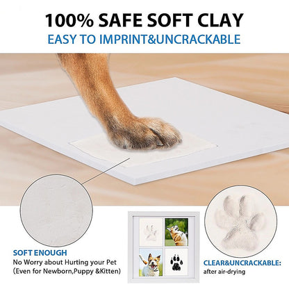 Pet Paw Print Kit DIY Photo Frame for Dogs & Cats Keepsake V63-954571