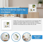 Pet Paw Print Kit DIY Photo Frame for Dogs & Cats Keepsake V63-954571