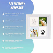 Pet Paw Print Kit DIY Photo Frame for Dogs & Cats Keepsake V63-954571