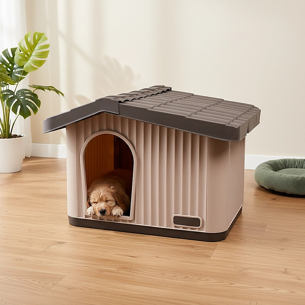 Plastic Dog House Kennel Shelter for Indoor & Outdoor Pets Weatherproof V63-954631
