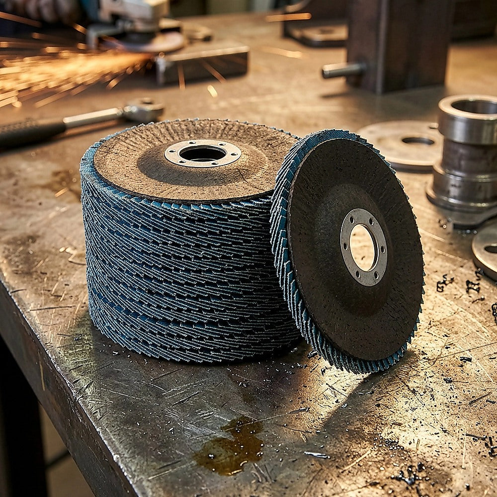 40 Grit Zirconia Flap Discs 4.5in 40 Pack for Angle Grinder Grinding V63-954661