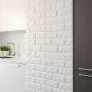 3D Brick Wall Tile Stickers 60x30cm - 50 Pack Peel & Stick Wallpaper V63-954671