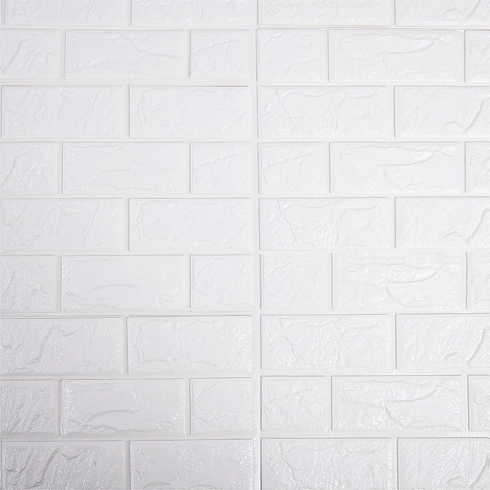 3D Brick Wall Tile Stickers 60x30cm - 50 Pack Peel & Stick Wallpaper V63-954671