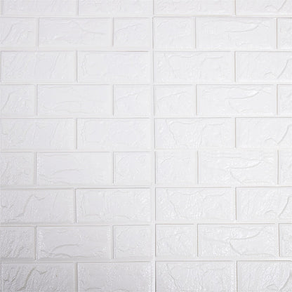 3D Brick Wall Tile Stickers 60x30cm - 50 Pack Peel & Stick Wallpaper V63-954671
