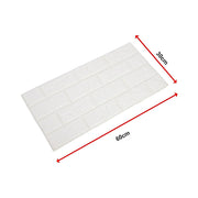 3D Brick Wall Tile Stickers 60x30cm - 50 Pack Peel & Stick Wallpaper V63-954671