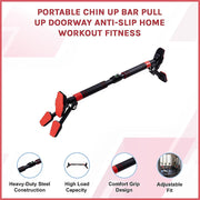 Portable Chin Up Bar Pull Up Doorway Anti-Slip Home Workout Fitness V63-954681