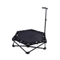 Foldable Fitness Trampoline with Handle Compact Folding Rebounder V63-954691