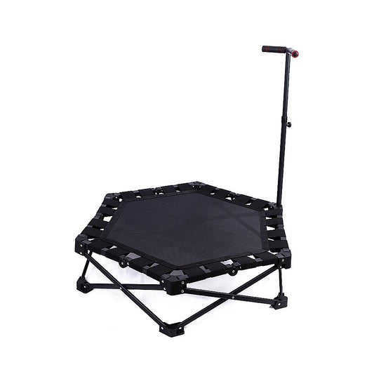Foldable Fitness Trampoline with Handle Compact Folding Rebounder V63-954691