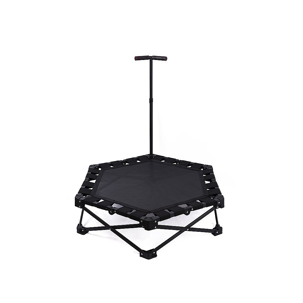 Foldable Fitness Trampoline with Handle Compact Folding Rebounder V63-954691