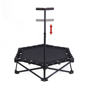 Foldable Fitness Trampoline with Handle Compact Folding Rebounder V63-954691