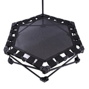 Foldable Fitness Trampoline with Handle Compact Folding Rebounder V63-954691