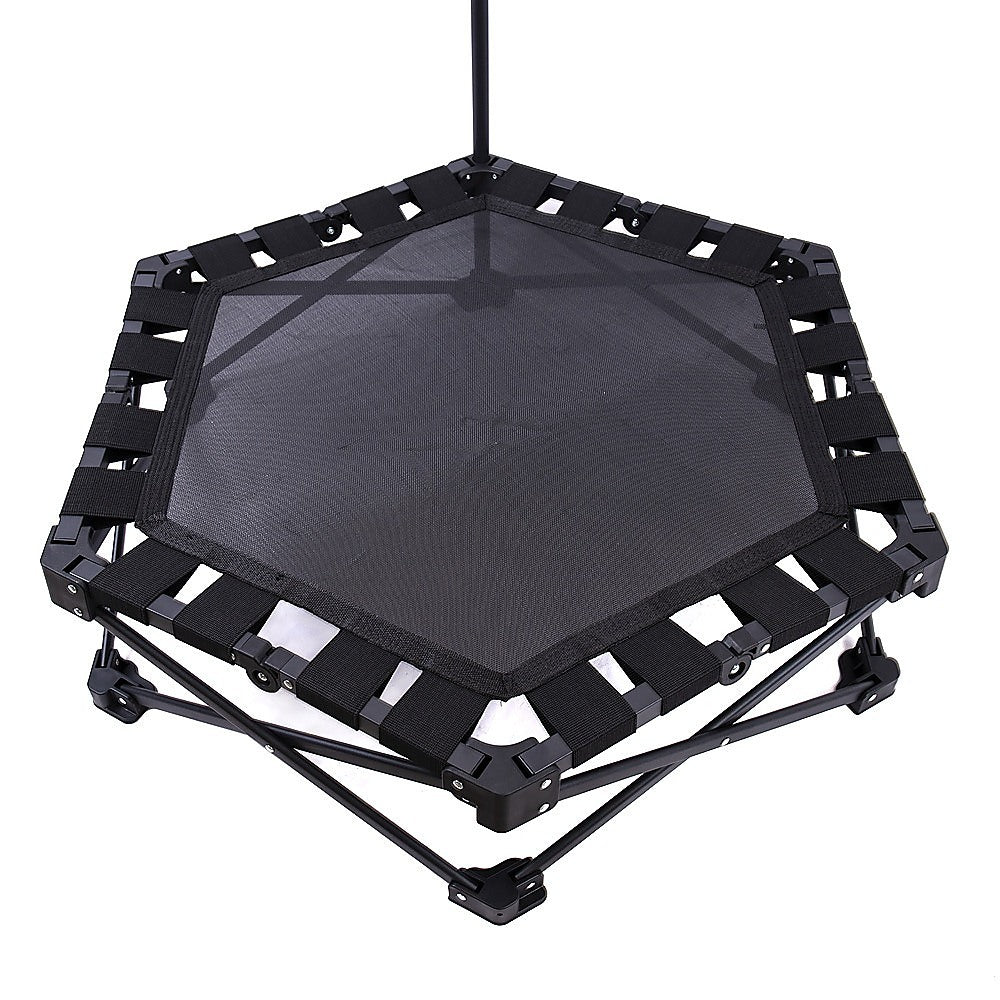 Foldable Fitness Trampoline with Handle Compact Folding Rebounder V63-954691