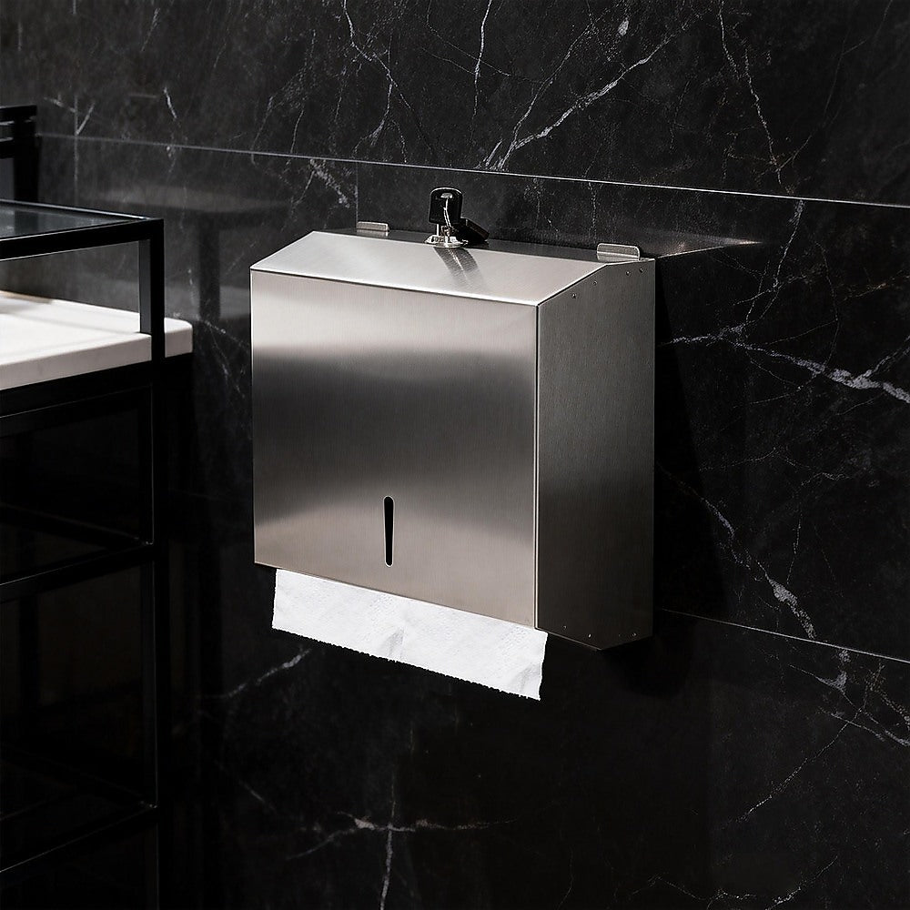 304 Stainless Steel Wall Mounted Paper Towel Dispenser Holder V63-954701