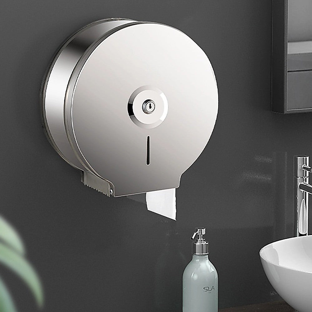 304 Stainless Steel Toilet Paper Dispenser Roll Tissue Holder V63-954711