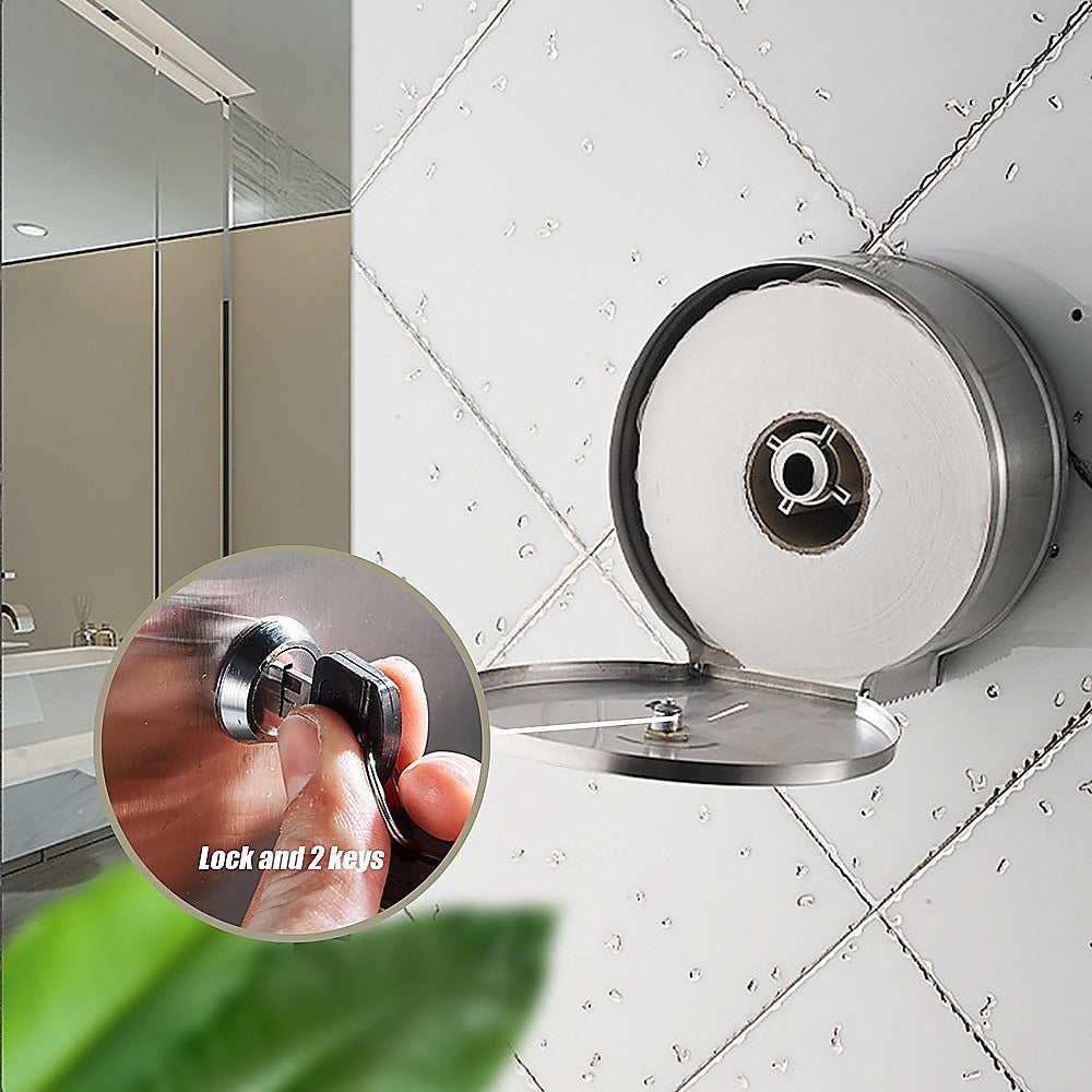 304 Stainless Steel Toilet Paper Dispenser Roll Tissue Holder V63-954711