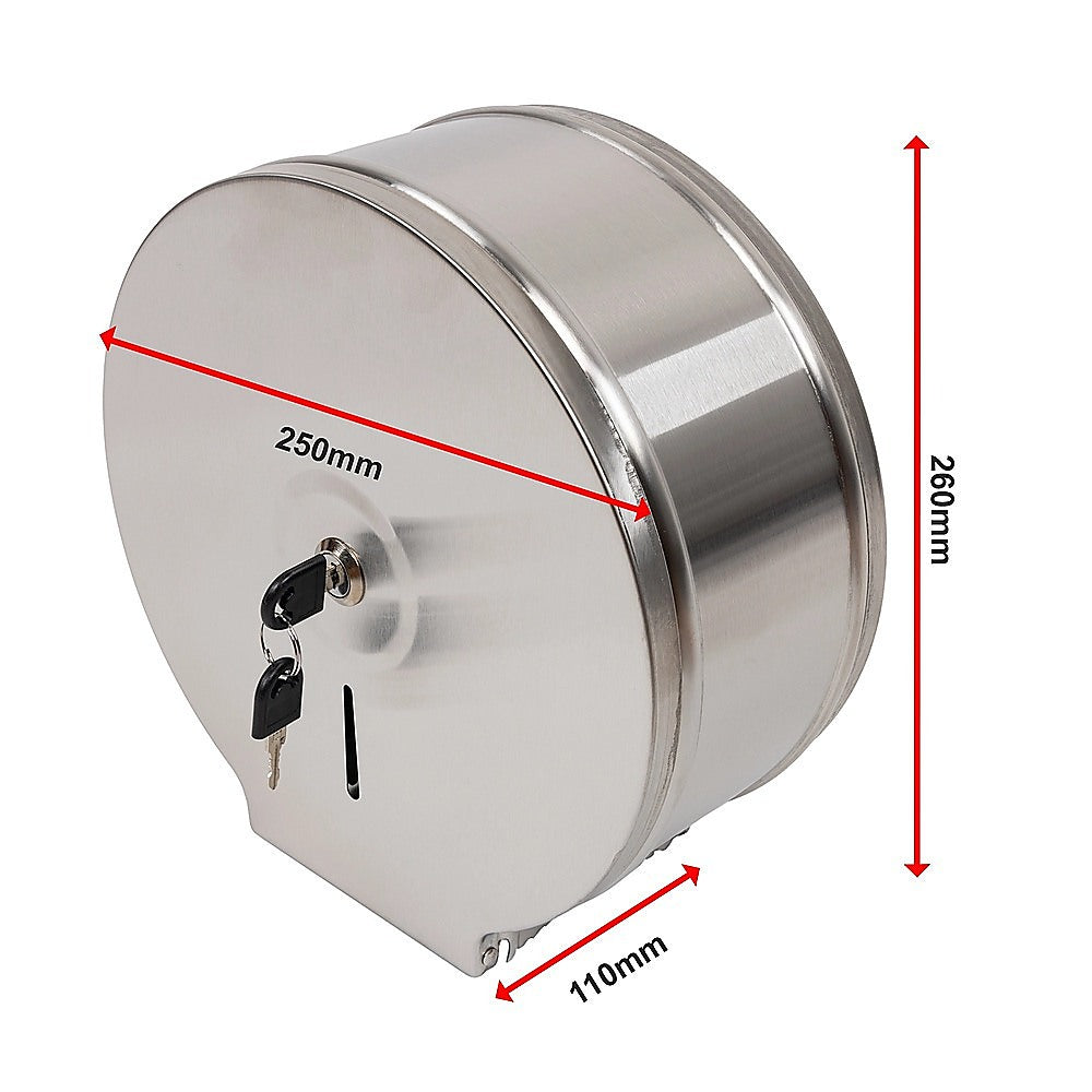 304 Stainless Steel Toilet Paper Dispenser Roll Tissue Holder V63-954711