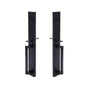 Matte Black Double Door Handle Set Dummy Front Entry Deadbolt Lock V63-954721