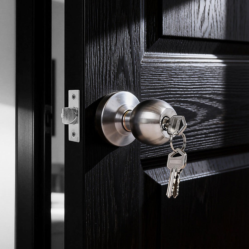 Round Door Lock Knob Set for Internal and Entry Doors V63-954731