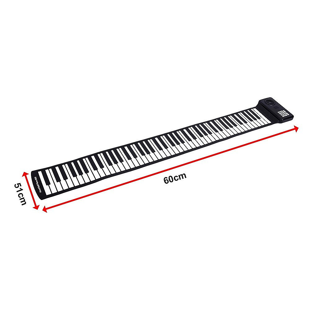 88 Key Portable Foldable Silicone Electronic Keyboard Piano Music V63-954741
