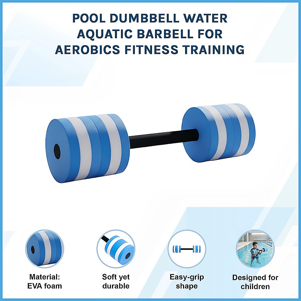 Pool Dumbbell Water Aquatic Barbell for Aerobics Fitness Training V63-954761
