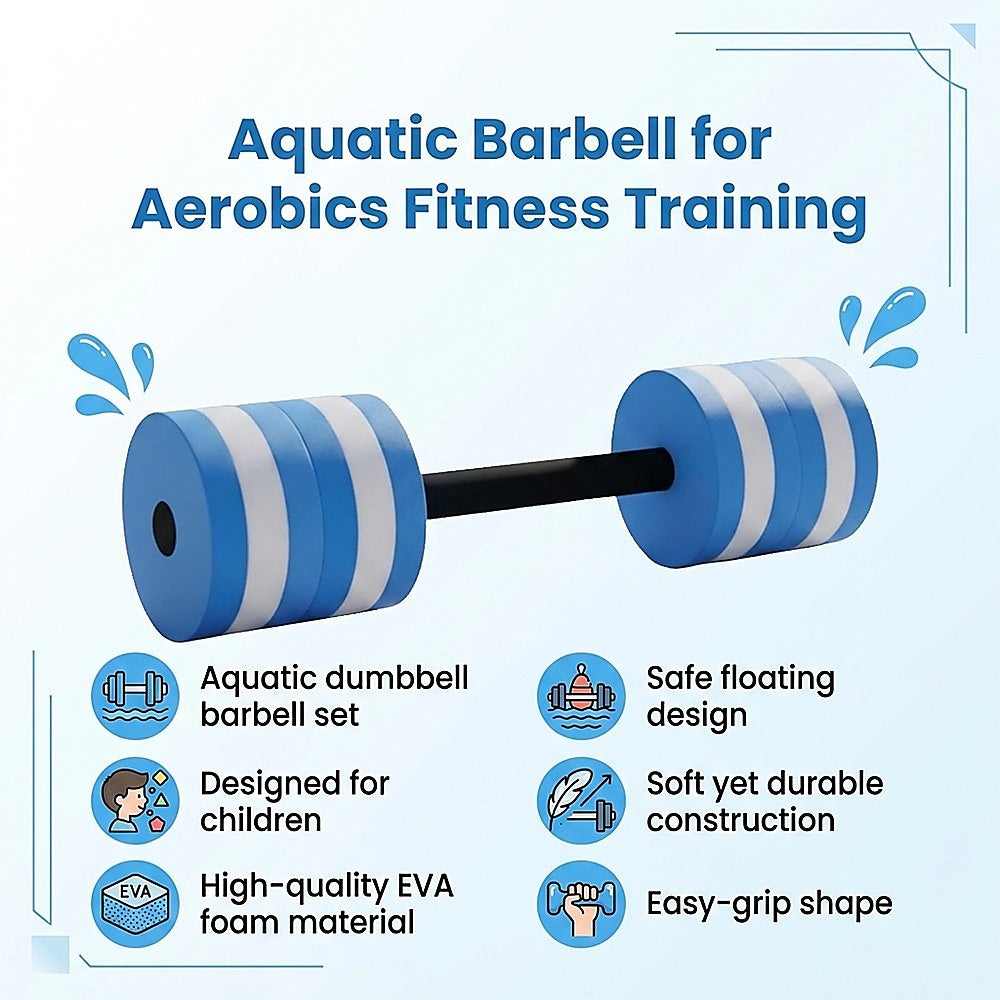 Pool Dumbbell Water Aquatic Barbell for Aerobics Fitness Training V63-954761