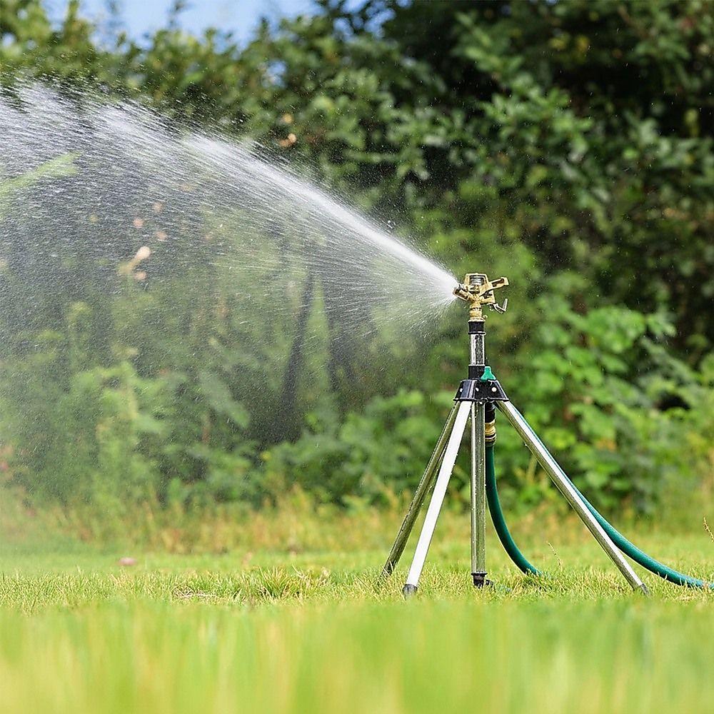 Tripod Rotating Sprinkler Automatic Irrigation Garden Watering V63-954781
