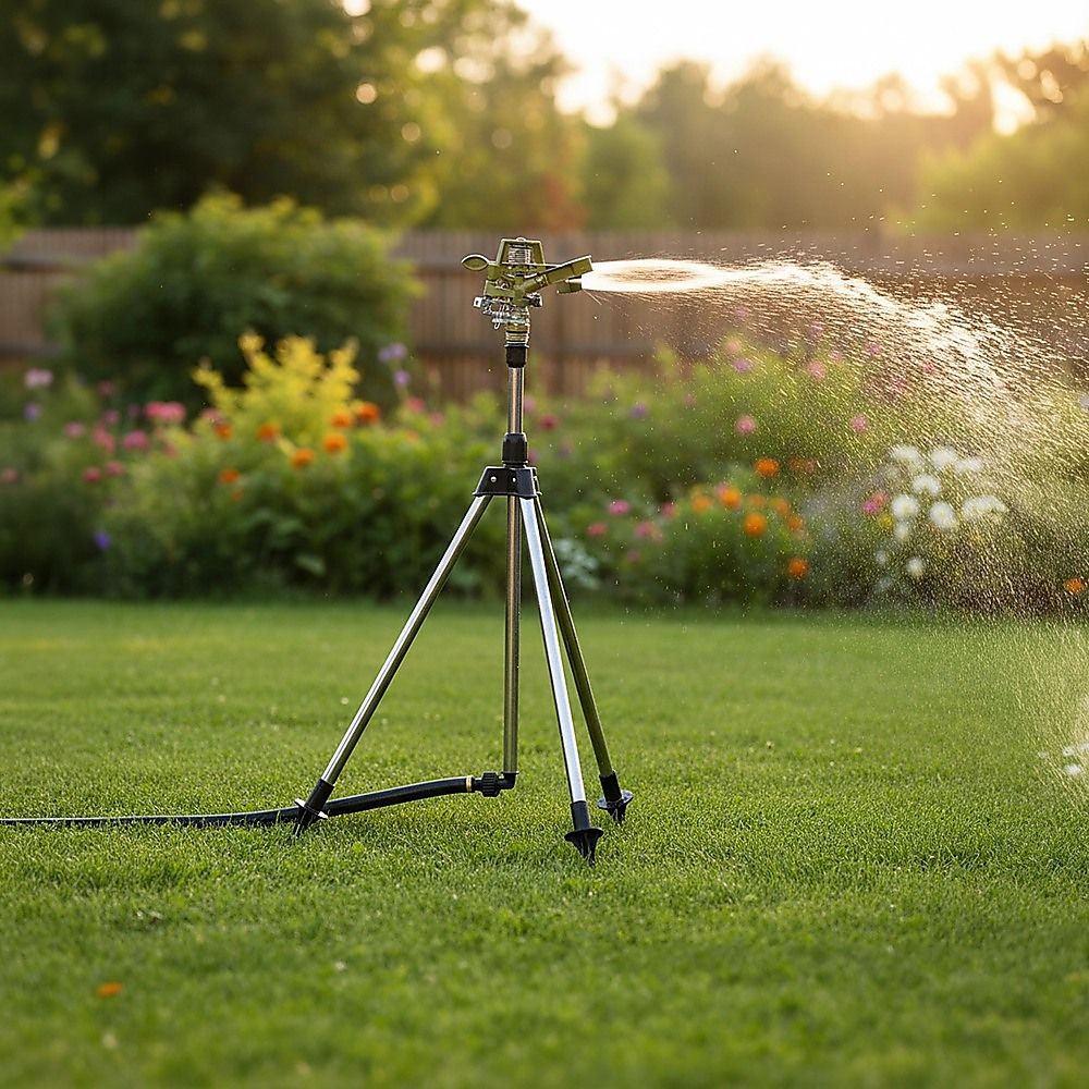 Tripod Rotating Sprinkler Automatic Irrigation Garden Watering V63-954781