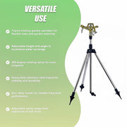 Tripod Rotating Sprinkler Automatic Irrigation Garden Watering V63-954781