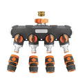 4 Way Hose Splitter Tap Garden Water Irrigation Distributor Valve V63-954791