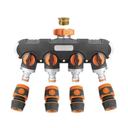 4 Way Hose Splitter Tap Garden Water Irrigation Distributor Valve V63-954791