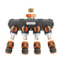 4 Way Hose Splitter Tap Garden Water Irrigation Distributor Valve V63-954791