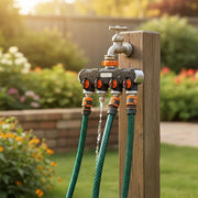 4 Way Hose Splitter Tap Garden Water Irrigation Distributor Valve V63-954791