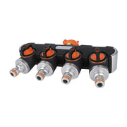 4 Way Hose Splitter Tap Garden Water Irrigation Distributor Valve V63-954791