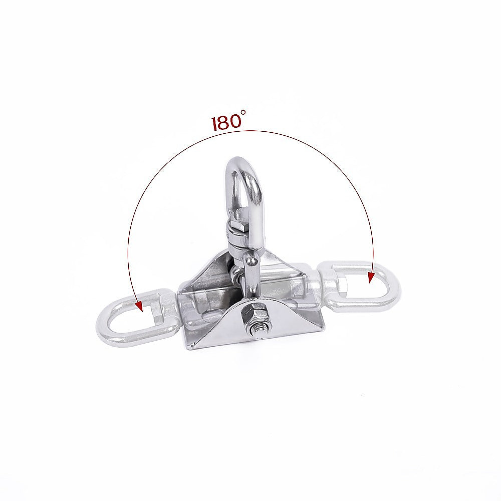 304 Stainless Steel Swing Hanger Heavy Duty 360 Degree Swivel Hook Mount V63-954841