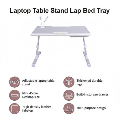 Adjustable Laptop Table Stand Lap Bed Tray for Home Office Use V63-954851