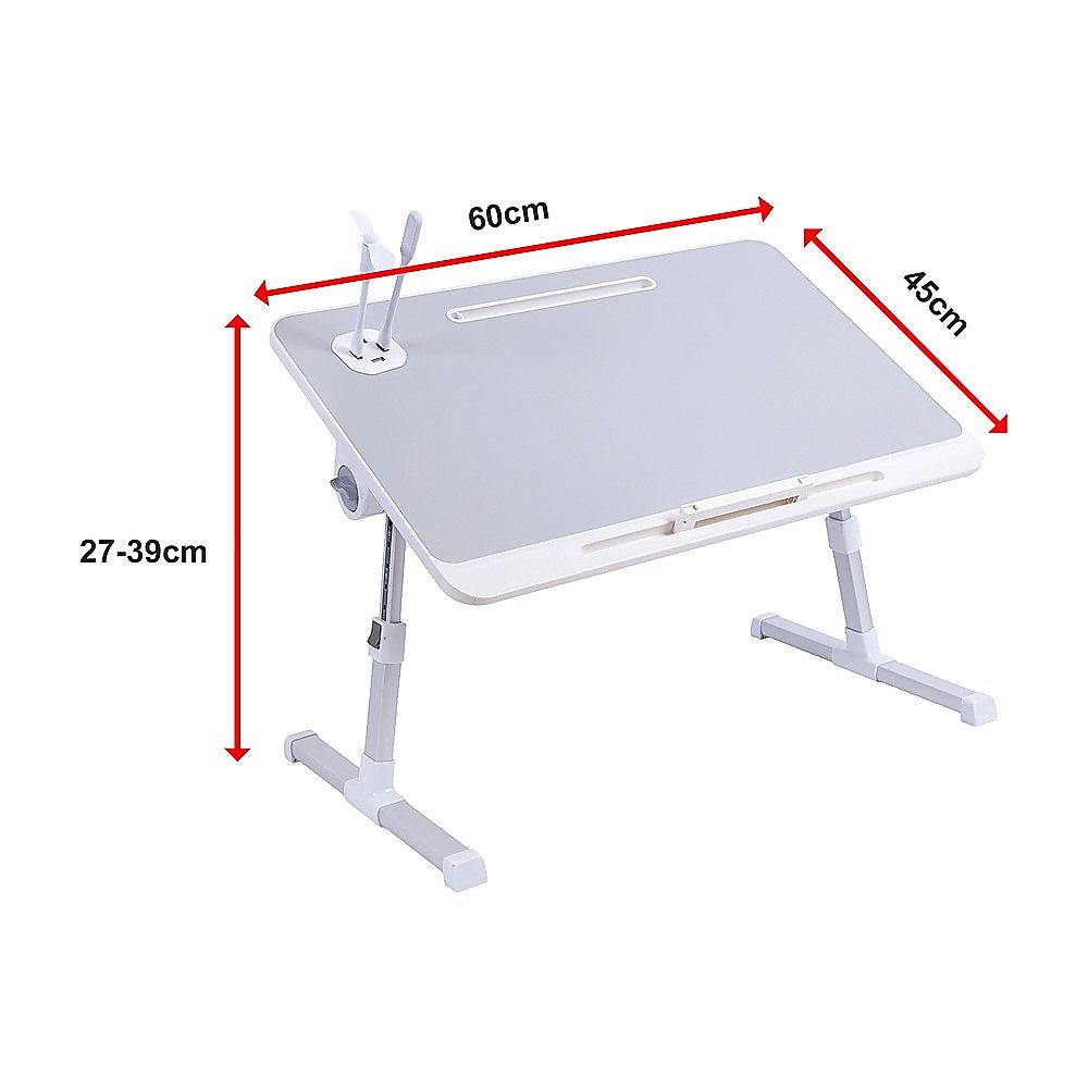 Adjustable Laptop Table Stand Lap Bed Tray for Home Office Use V63-954851