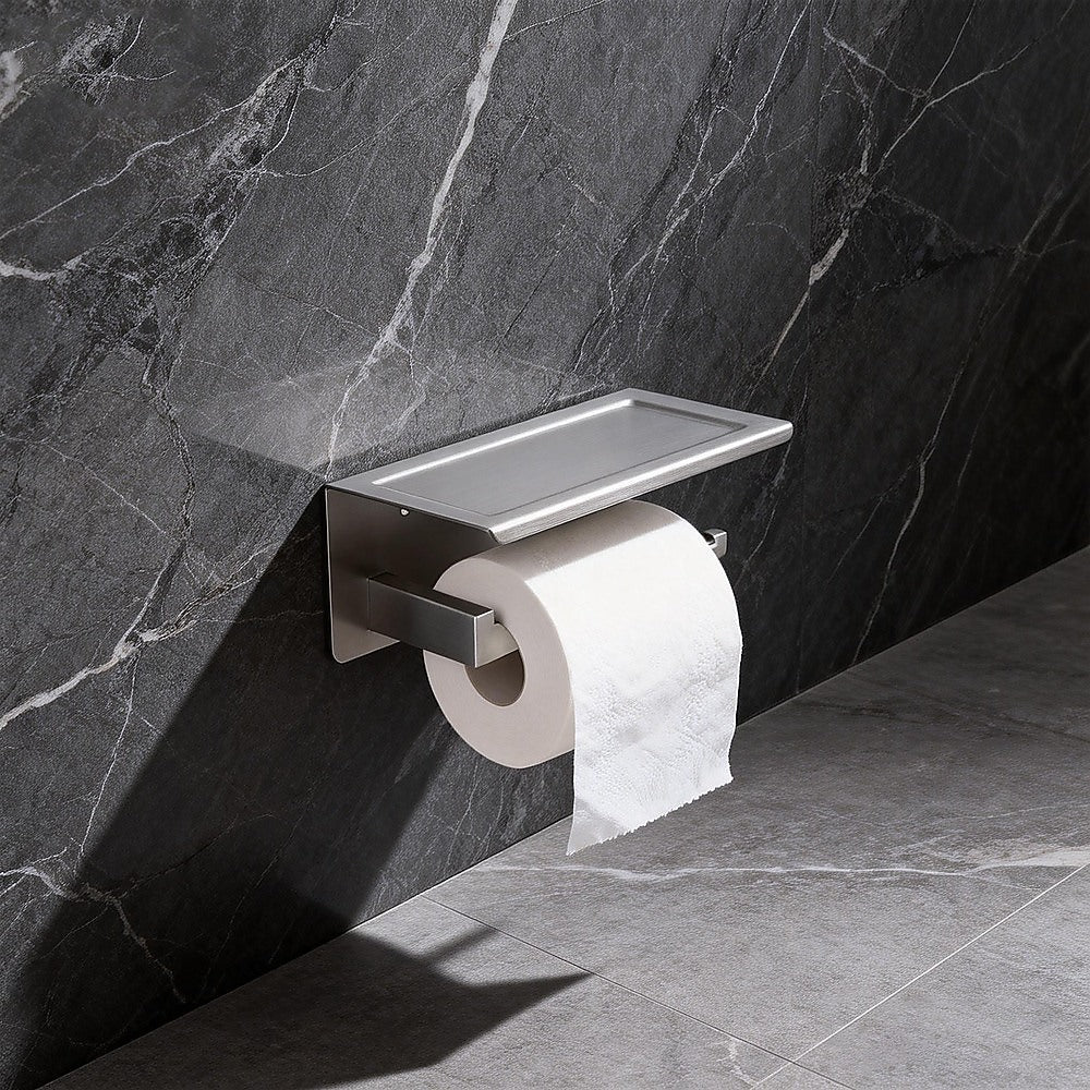 Toilet Paper Holder 304 Stainless Steel Roll Hook Storage Rack V63-954861