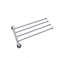 Swivel Towel Rail Chrome Stainless Steel Wall Mounted Bath Rack V63-954891
