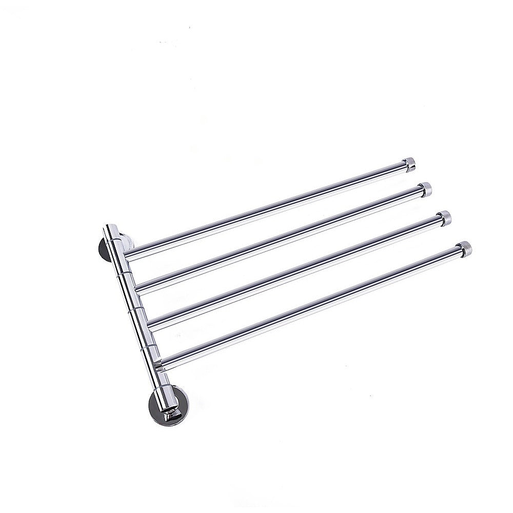 Swivel Towel Rail Chrome Stainless Steel Wall Mounted Bath Rack V63-954891
