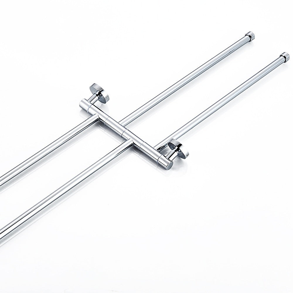Swivel Towel Rail Chrome Stainless Steel Wall Mounted Bath Rack V63-954891