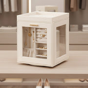 Rotating Organiser Box with Mirror Jewellery Storage for Dressing Table V63-954911