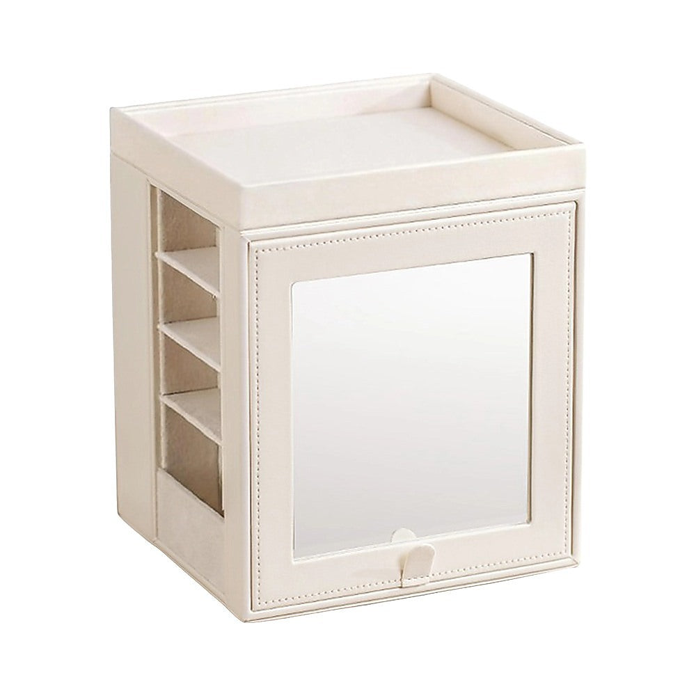 Rotating Organiser Box with Mirror Jewellery Storage for Dressing Table V63-954911