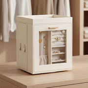 Rotating Organiser Box with Mirror Jewellery Storage for Dressing Table V63-954911