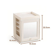 Rotating Organiser Box with Mirror Jewellery Storage for Dressing Table V63-954911