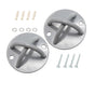 Pair of Grey Wall Anchor Mounts for Battle Ropes and Suspension V63-954931