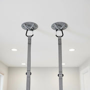 Pair of Grey Wall Anchor Mounts for Battle Ropes and Suspension V63-954931