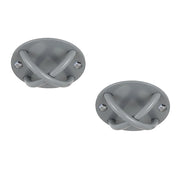 Pair of Grey Wall Anchor Mounts for Battle Ropes and Suspension V63-954931